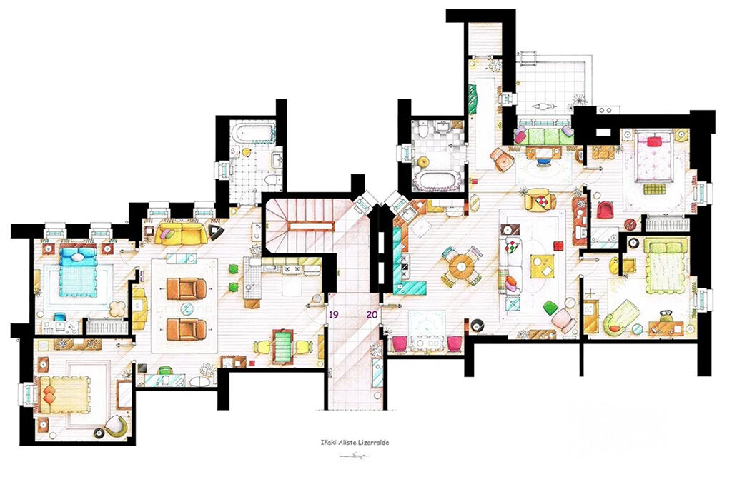 Planos de casas de series y películas