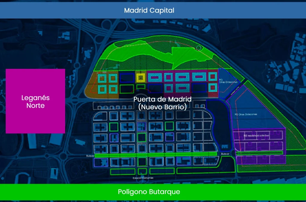 nuevo barrio Puerta de Madrid Leganés